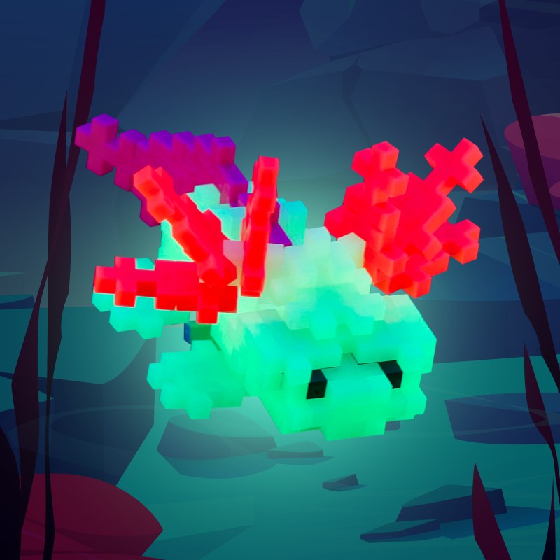 Plus-Plus Axolotl (100 ks) Tuba