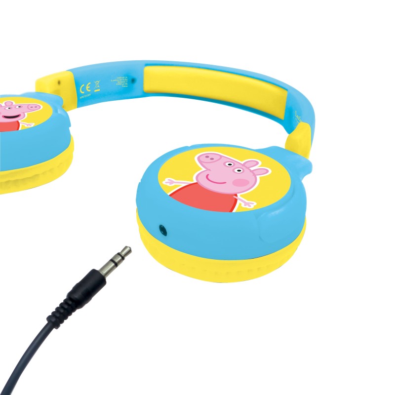 Lexibook 2v1 bluetooth skládací sluchátka Prasátko Peppa s limitem hlasitosti