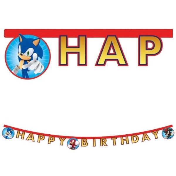 Banner Happy Birthday Sonic