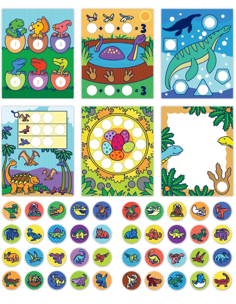 Melissa & Doug sticker wow samolepky dinosauři