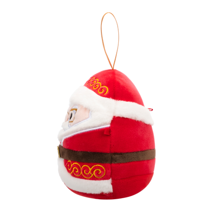 Plyšový mazlíček Squishmallows Vánoční ozdoba Santa s brýlemi - Nick, 10 cm