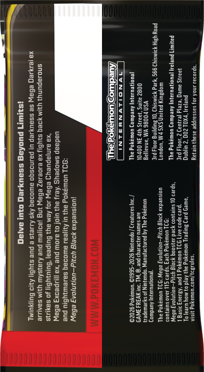 Pokémon TCG: ME05 Pitch Black - Booster
