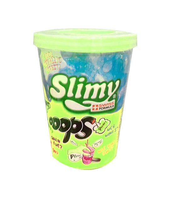 Slimy metalic prdící, kelímek 80g žlutý
