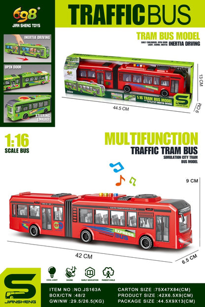 Trolejbus červený 1:16