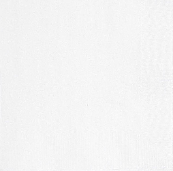 Ubrousky papírové bílé 25 x 25 cm 20 ks