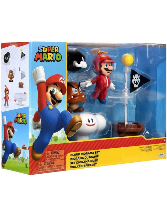 Herní sada Cloud s figurkami Super Mario 6 cm