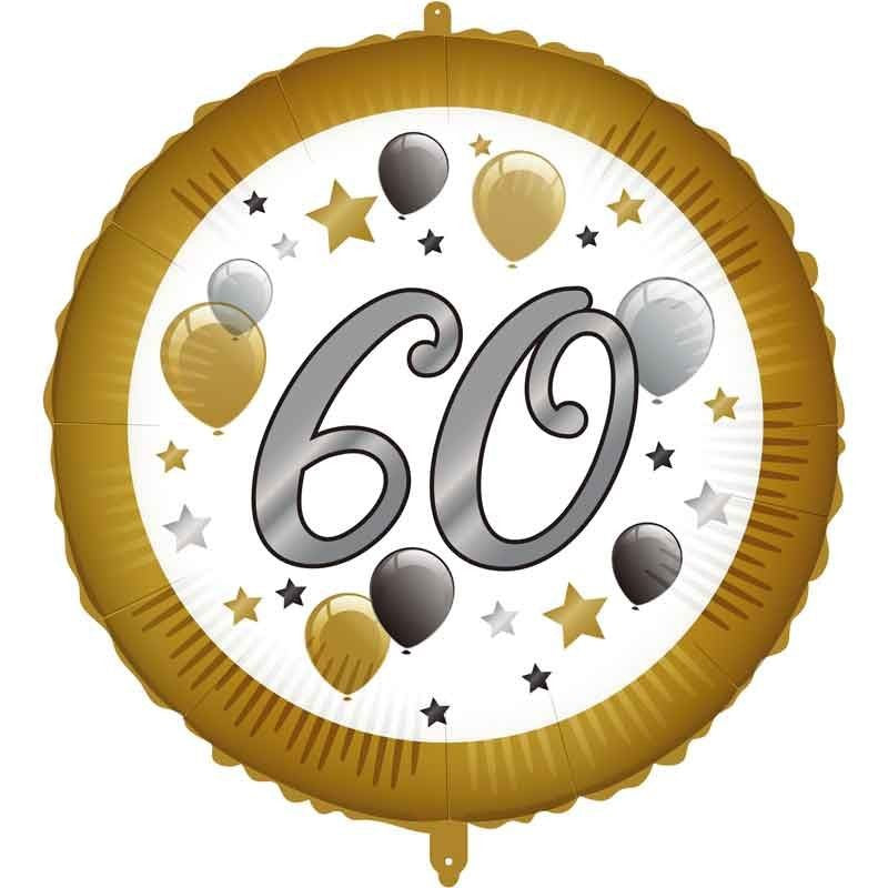 Balónek foliový s Balónky "60" 46 cm
