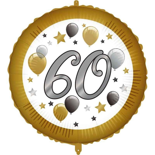 Balónek foliový s Balónky "60" 46 cm