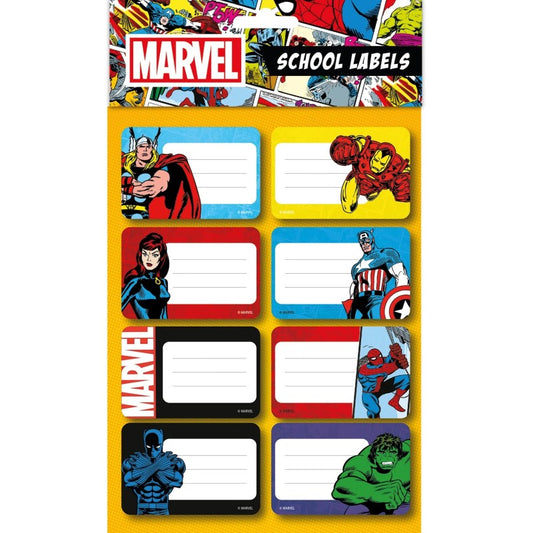 Marvel školní jmenovky na sešity (budget)