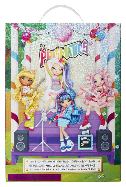 Rainbow High Junior Fashion panenka v rockové kapele - Sunny