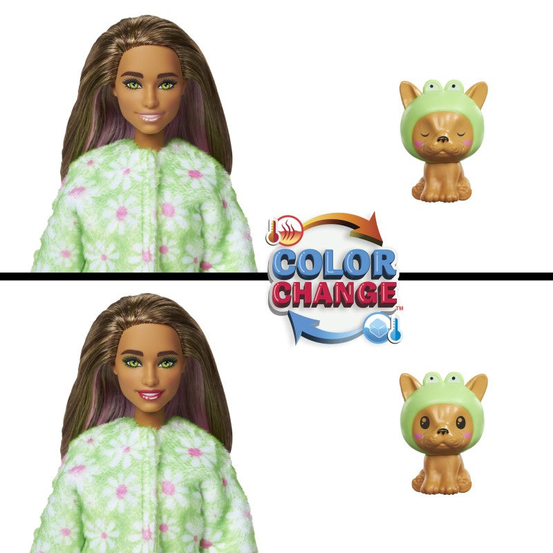 Barbie cutie reveal Barbie v kostýmu Zajíček ve fialovém kostýmu roztomilé Koaly