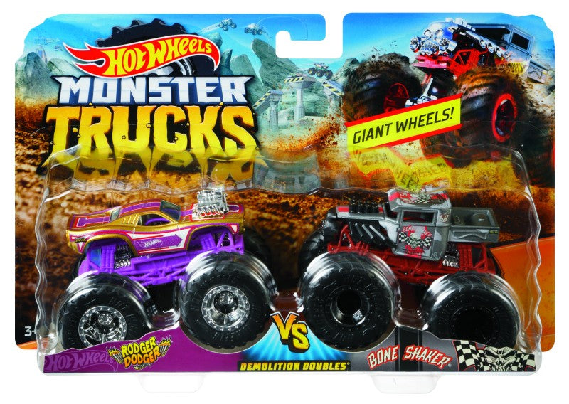 Hot Wheels Monster trucks demoliční duo Carbonator XXL Hwfloat a 1 Bad Scoop