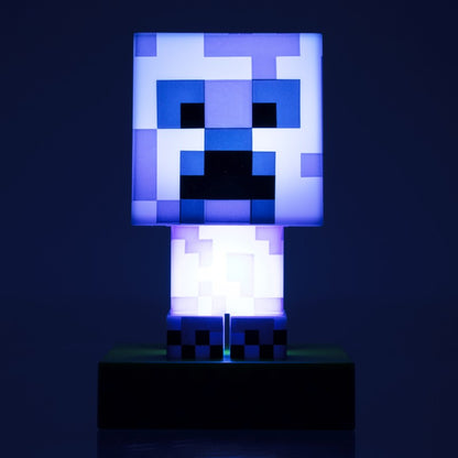 Icon Light Minecraft - Creeper modrý
