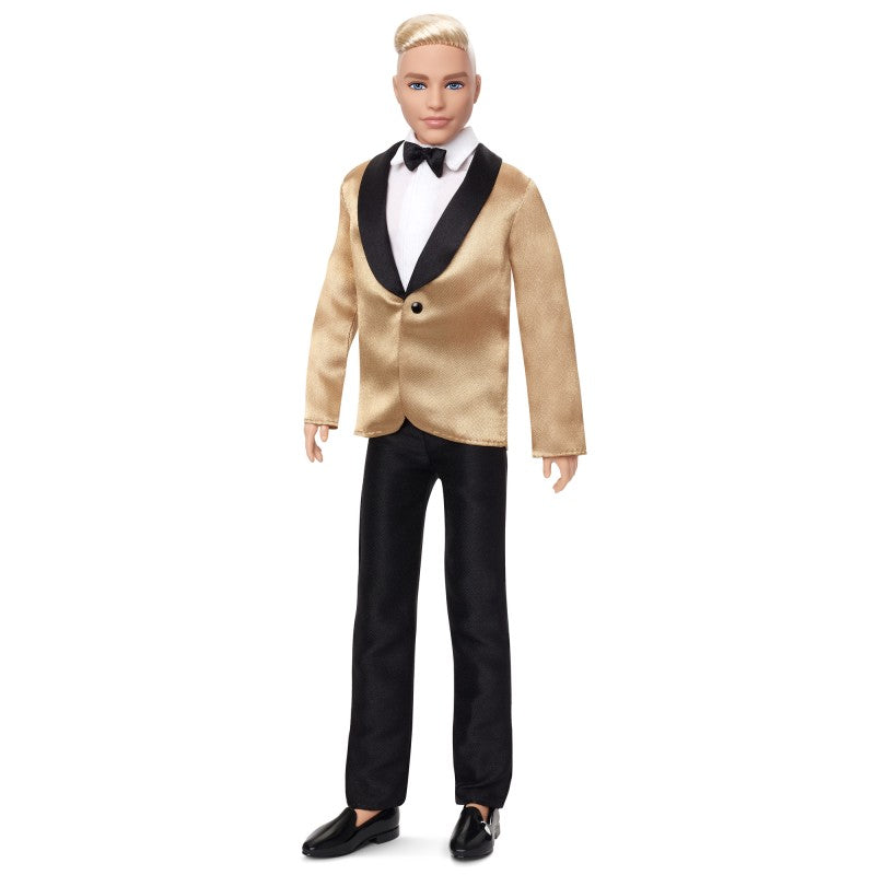 Barbie vánoční panenka Ken blond 2025