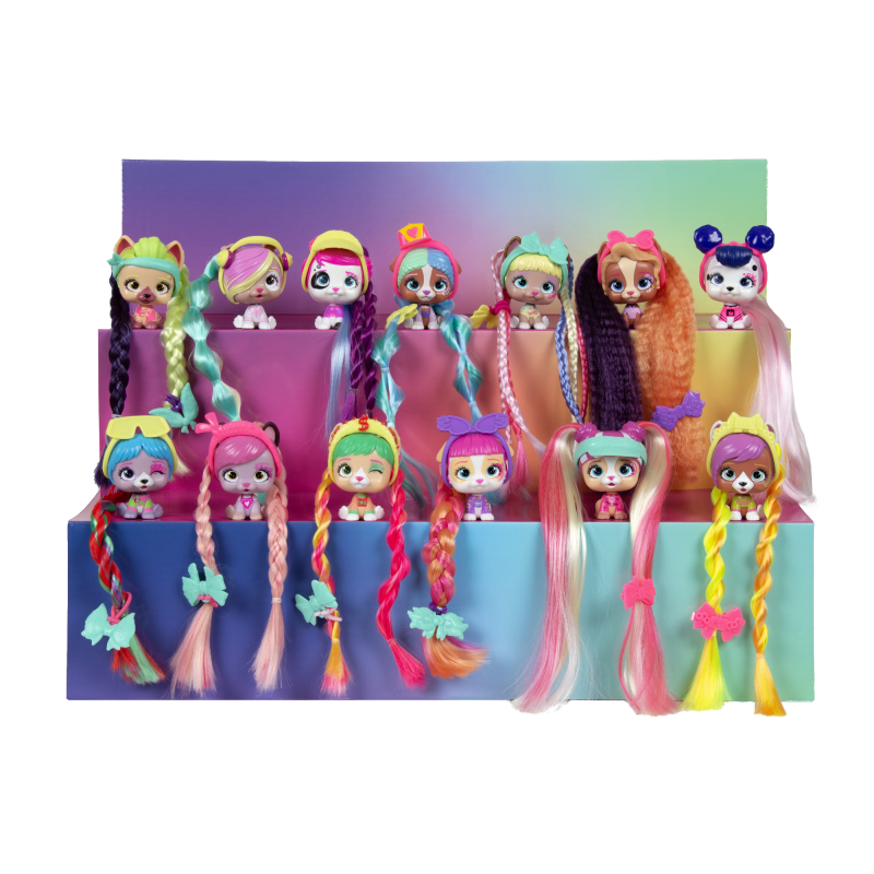 VIP Pets mini bow power CDU blister 9 ks Alisha