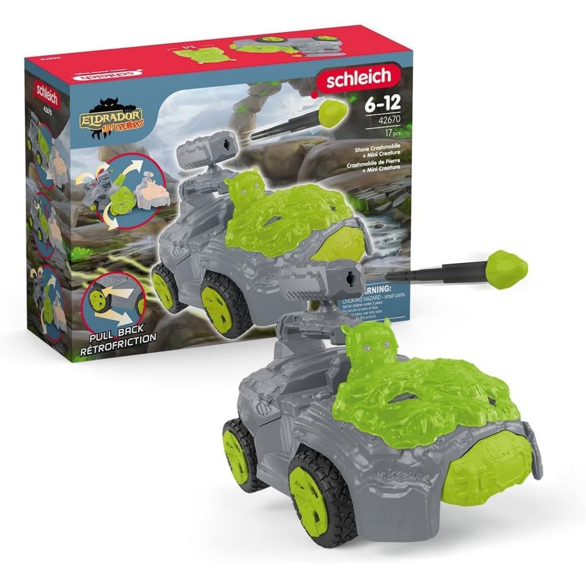 Schleich Kamenný crashMobile s figurkou Mini Creature
