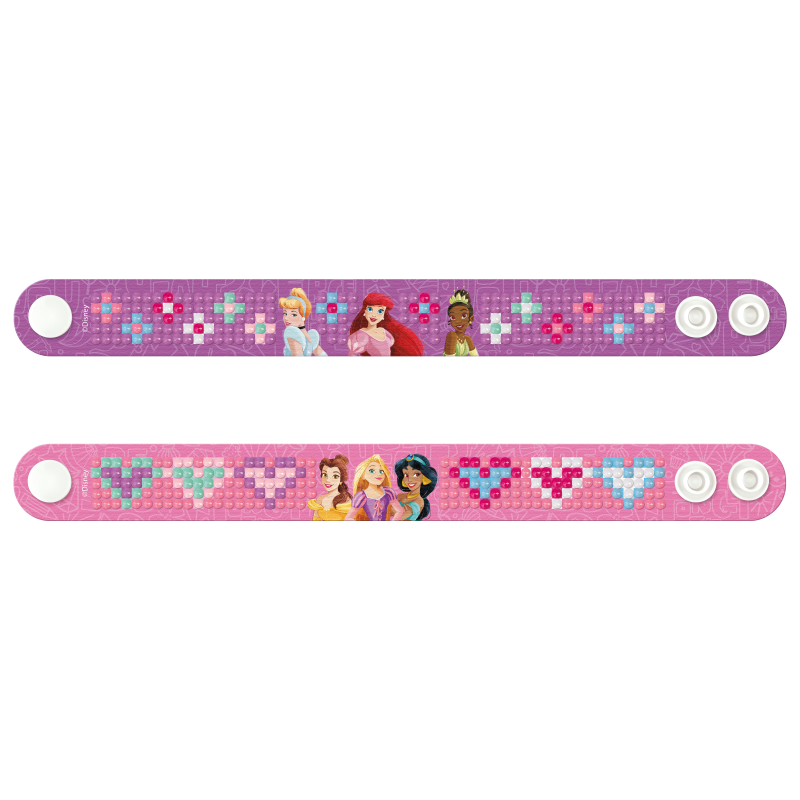 Diamantové malování Disney Princezny - výroba náramků 2 ks