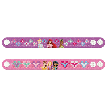 Diamantové malování Disney Princezny - výroba náramků 2 ks