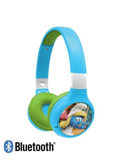 Lexibook 2v1 bluetooth skládací sluchátka Šmoulové s limitem hlasitosti