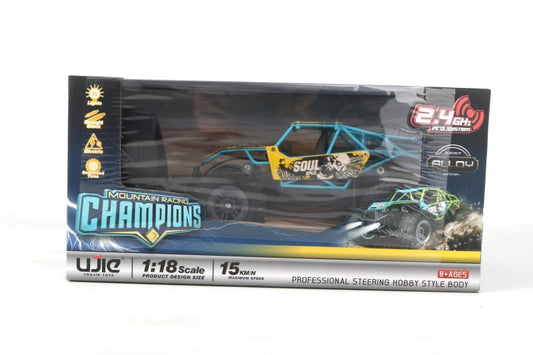 RC terénní auto 1:18 žlutomodré