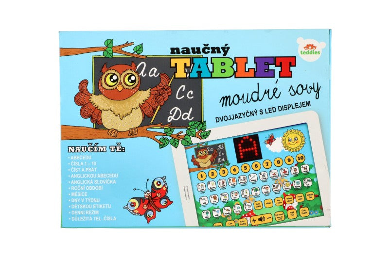 Naučný tablet moudré sovy dvojjazyčný