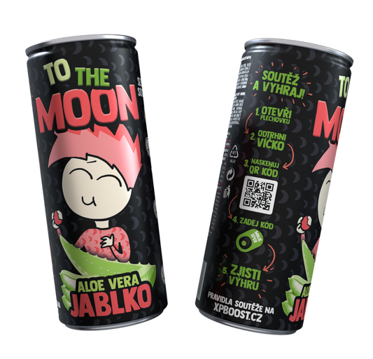 Mr. Moon ovocný nealkoholický nápoj s Aloe Vera a Jablko - 0,25l