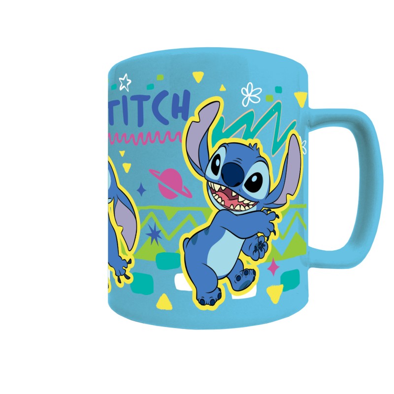 Lilo a Stitch hrnek s návlekem Stitch modrý