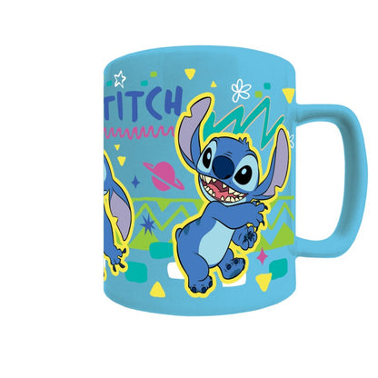 Lilo a Stitch hrnek s návlekem Stitch modrý