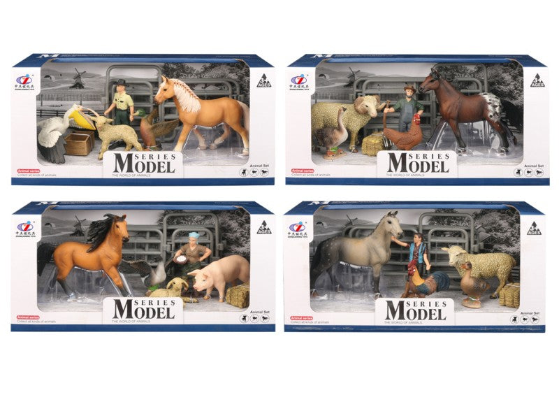 Sada Model Svět zvířat farmářská sada prase a husa