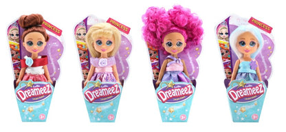 Dreameez mini princezna v kornoutku hnědé vlásky