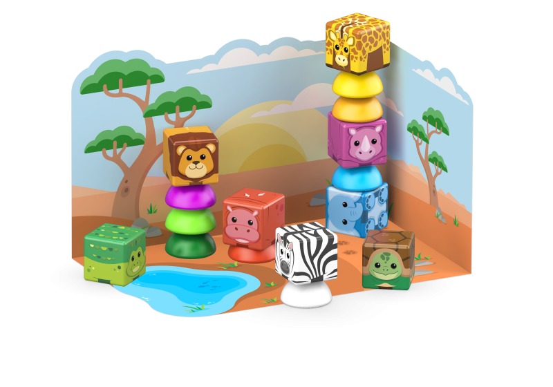 Geomag Magicube Safari 16 dílků