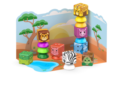 Geomag Magicube Safari 16 dílků