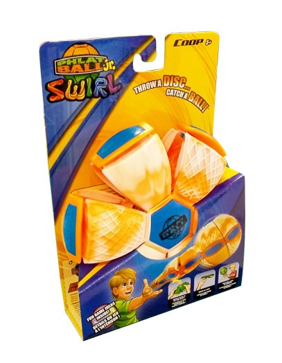 Phlat ball junior Swirl modrý