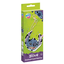 Diamantové malování Stitch - výroba klíčenky