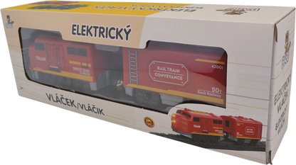 BABU vláčky - Elektrický vláček červený - set 2 ks