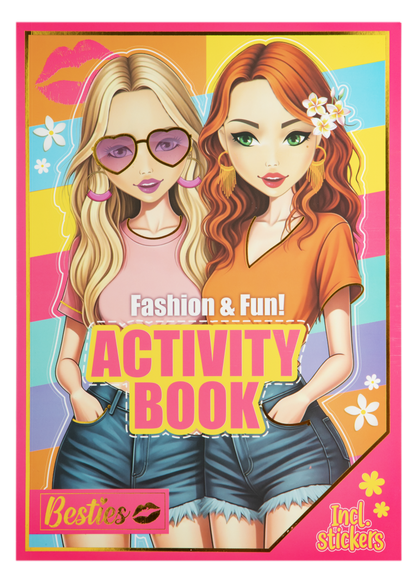 Kniha pro módní kreativity Faschion and fun A4 Besties