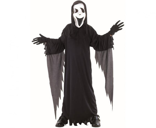 Kostým Démona dětský, overal a kapuce s maskou, vel. 120/130 cm