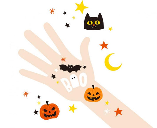 Tetování smývatelné Halloween, 12 × 7,5 cm, 5 archů