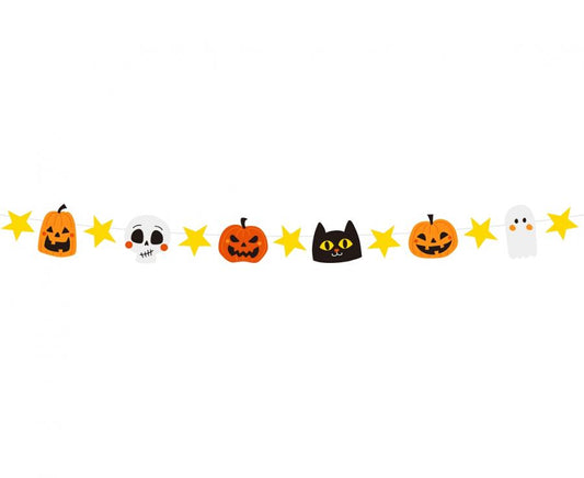 Girlanda papírová Halloween, délka 250 cm