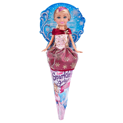 Princezna zimní Sparkle Girlz v kornoutku fialová