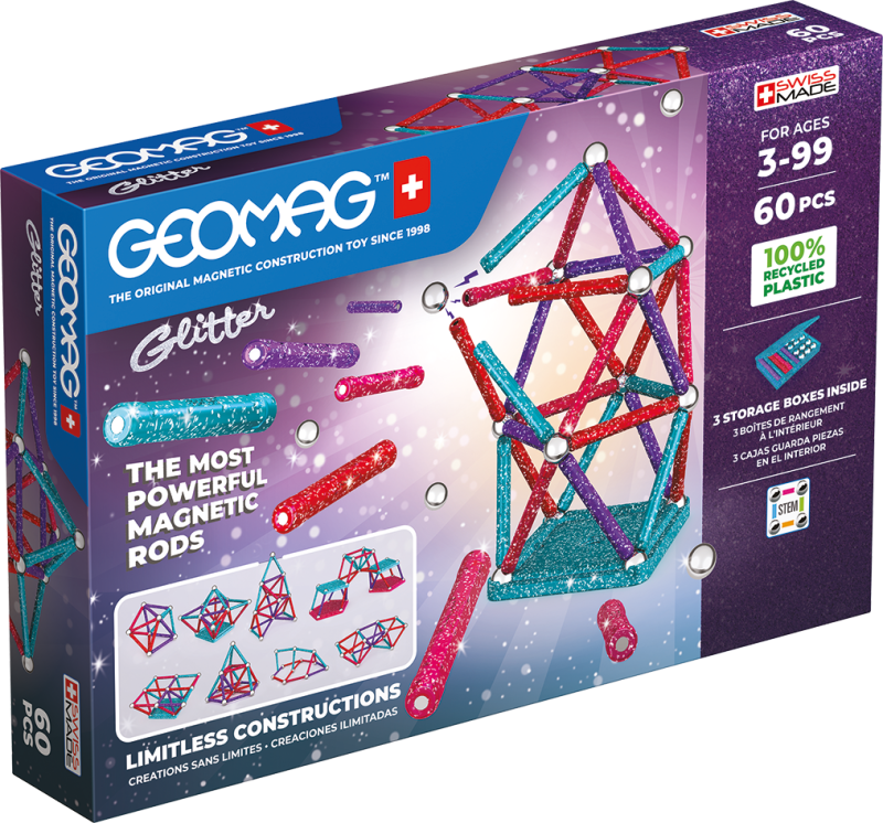 Geomag Glitter 60 dílků