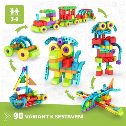 Engino STEM Qboidz Set 195 dílků
