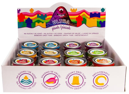 Ultra písek 120g, 6 barev modrý