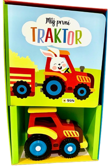 Můj první Traktor - Kniha a hračka - Dárokový box