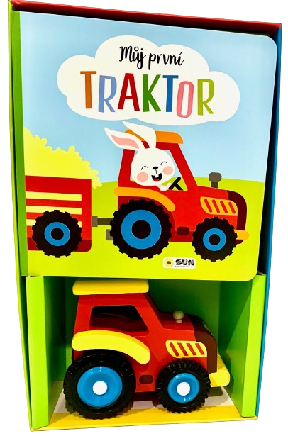 Můj první Traktor - Kniha a hračka - Dárokový box