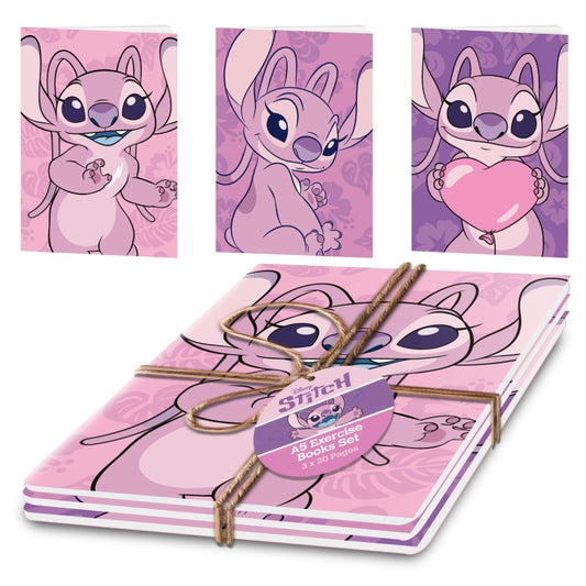 Lilo a Stitch set sešitů A5 - Angel, 3 ks
