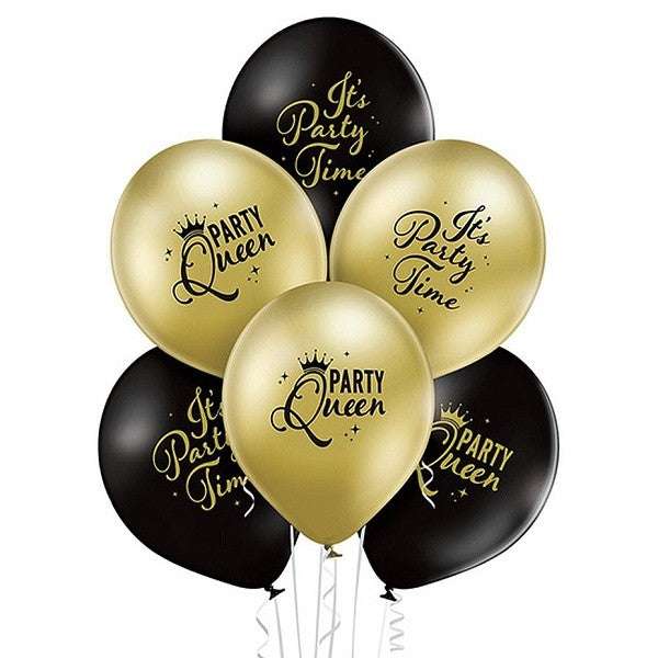 Balónky latexové Party Queen 30 cm 6 ks