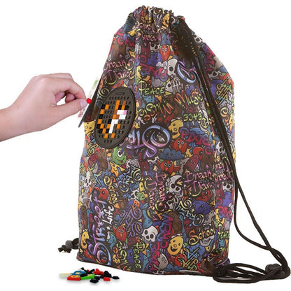 PIXIE CREW Grafitti Drawstring vak