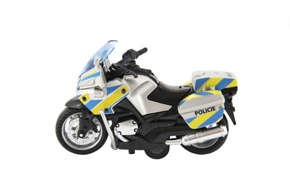 Motorka policejní 12 cm pull back