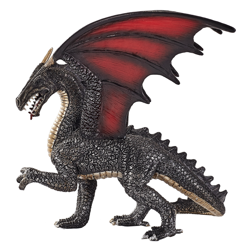 Drak ocelový figurka